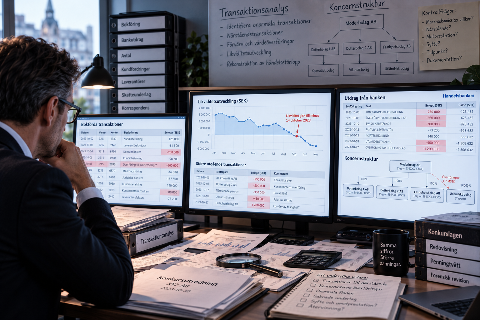 Så får du kontroll på ekonomin i konkusen - Transaktionsanalys-modulen
